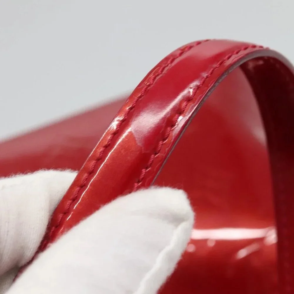 LOUIS VUITTON Monogram Vernis Wilshire PM Bag Pomme D'amour M93642 Auth BA1873 - Picture 9 of 16